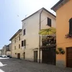 Street view of townhouse in Città di Castello Umbria Italy