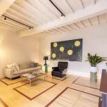 Lounge view of luxury apartment for sale in Arezzo Tuscany Italy