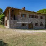 External view of large farmhouse home, Bucine Tuscany Italy