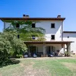 External view of historic villa home Arezzo Tuscany