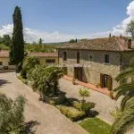 External view of farmhouse for sale Arezzo Tuscany Italy