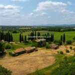 View of farm and buildings, Tuscan estate for sale near Pitigliano