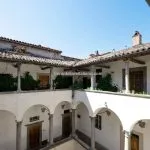 Courtyard view of city centre Palazzo apartment Città di Castello Umbria