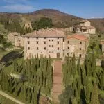 View of Tuscan property restoration project near Arezzo and Anghiari