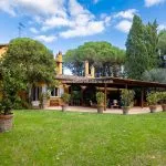 View of villa for sale near Pisa and airport, Tuscany Italy
