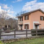 External view of villa for sale Caprese Michelangelo Tuscany Italy