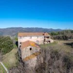 View of Umbria farmhouse and surroundings