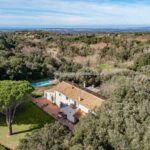 View of Tuscan horse property.