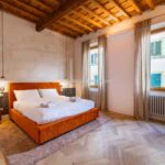 Bedroom in Florence luxury apartment