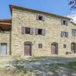 External view of Tuscan farmhouse near Loro Ciuffenna