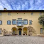 Facade of luxury Florence Tuscany villa