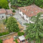 View of farhouse and guesthouse Città di Castello Umbria Italy