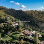 Aerial view of Umbria estate and holiday resort and its surroundings