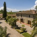 External view of farmhouse for sale Arezzo Tuscany Italy