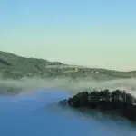 View on Tuscan hunting estate