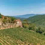 View of Tuscan estate