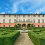 External view of historic Florence villa where the apartments are located.