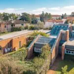 View of Gae Aulenti architect designed Pisa villa