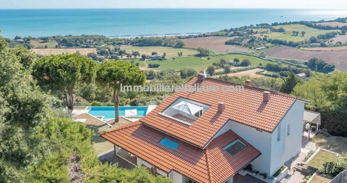 SOLDSea view Villa with pool