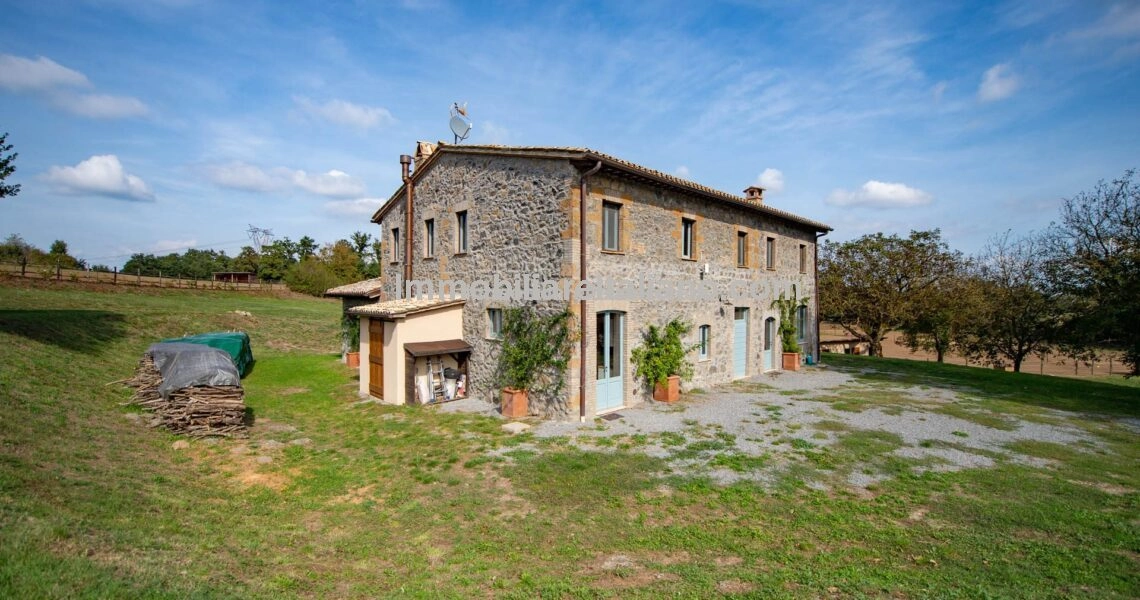 SOLDLarge Farmhouse Land Stables