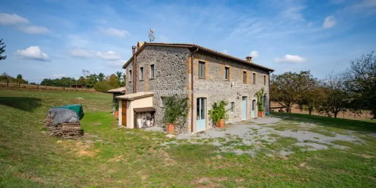SOLDLarge Farmhouse Land Stables