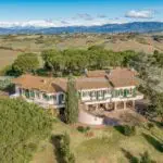 View of large villa home in Tuscany