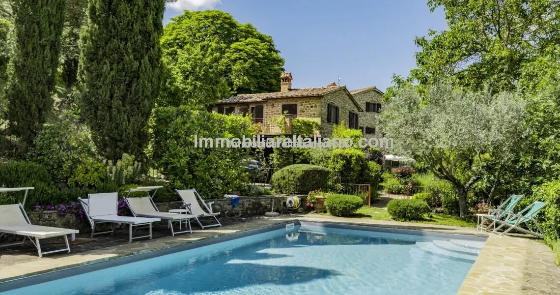 Restored property with pool