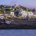View of Stromboli seafront hotel