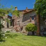 External view of semi detached farmhouse- divided into 2 apartments - Sansepolcro Tuscany