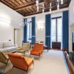Internal view of luxury 2 bedroom apartment in Florence Tuscany Italy