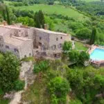 View of restored convent Amelia Umbria Italy